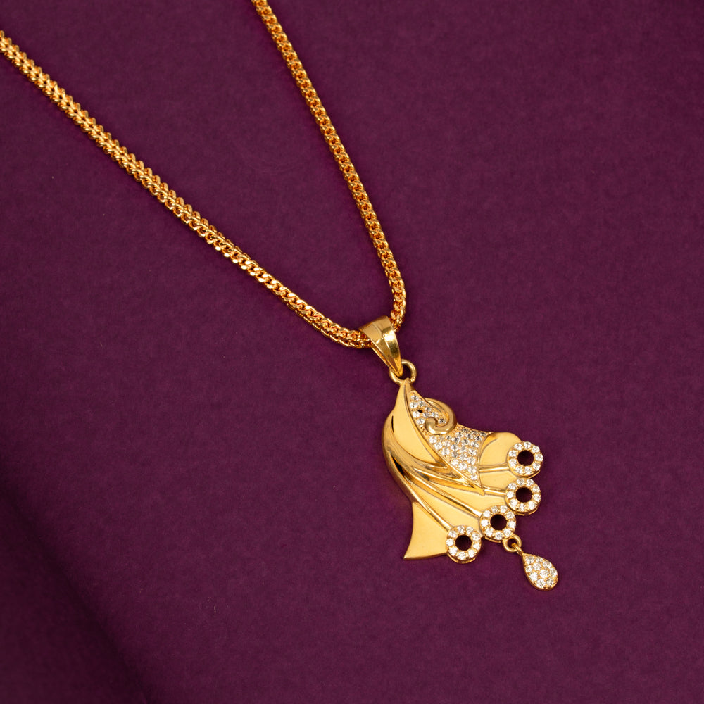 Gold Plated Chain &amp; Pendant Set