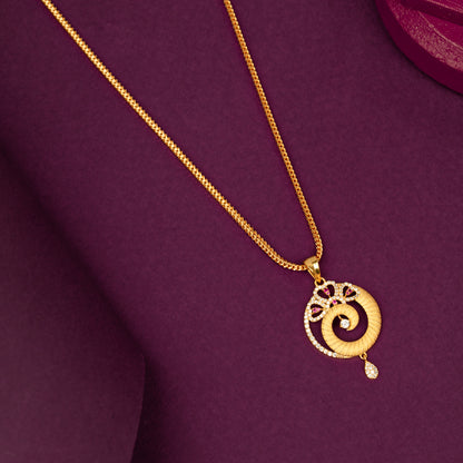 Gold Plated Chain &amp; Pendant Set