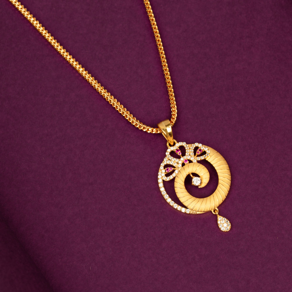 Gold Plated Chain &amp; Pendant Set