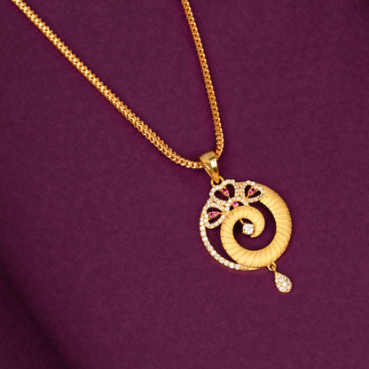 Gold Plated Chain &amp; Pendant Set