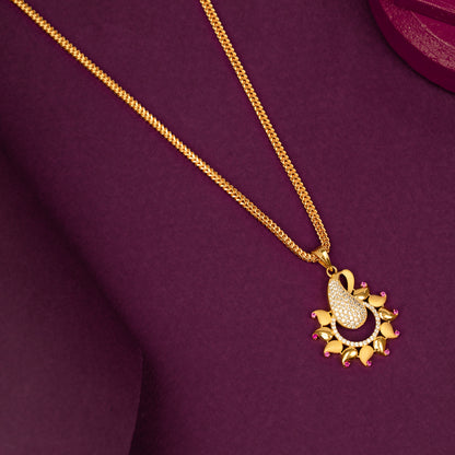 Gold Plated Chain &amp; Pendant Set