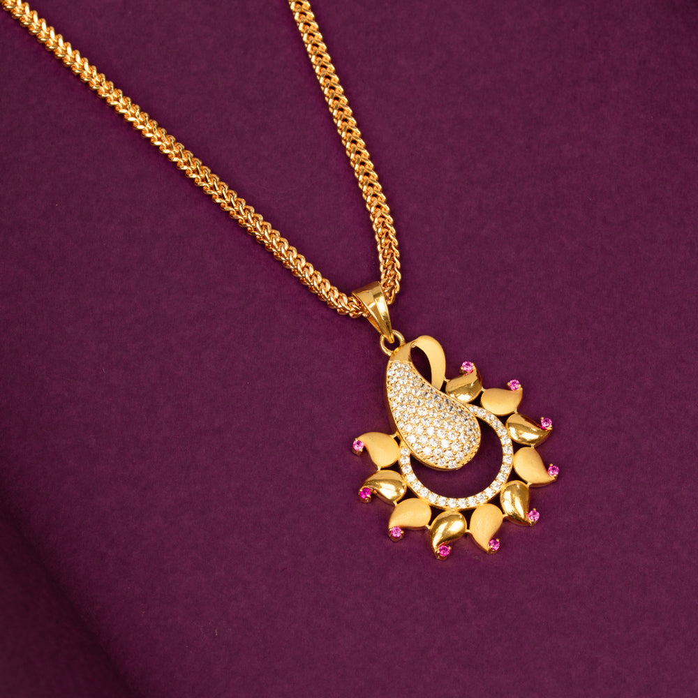 Gold Plated Chain &amp; Pendant Set