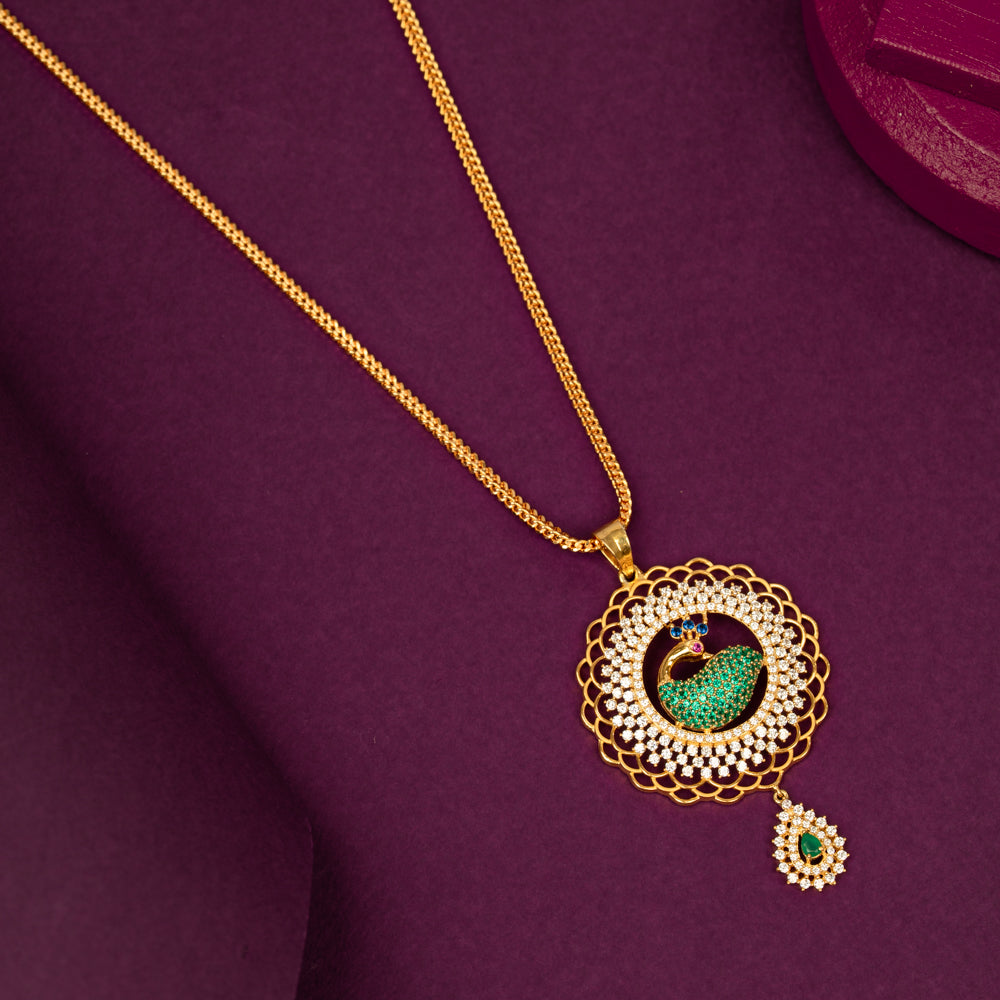 Gold Plated Chain &amp; Pendant Set