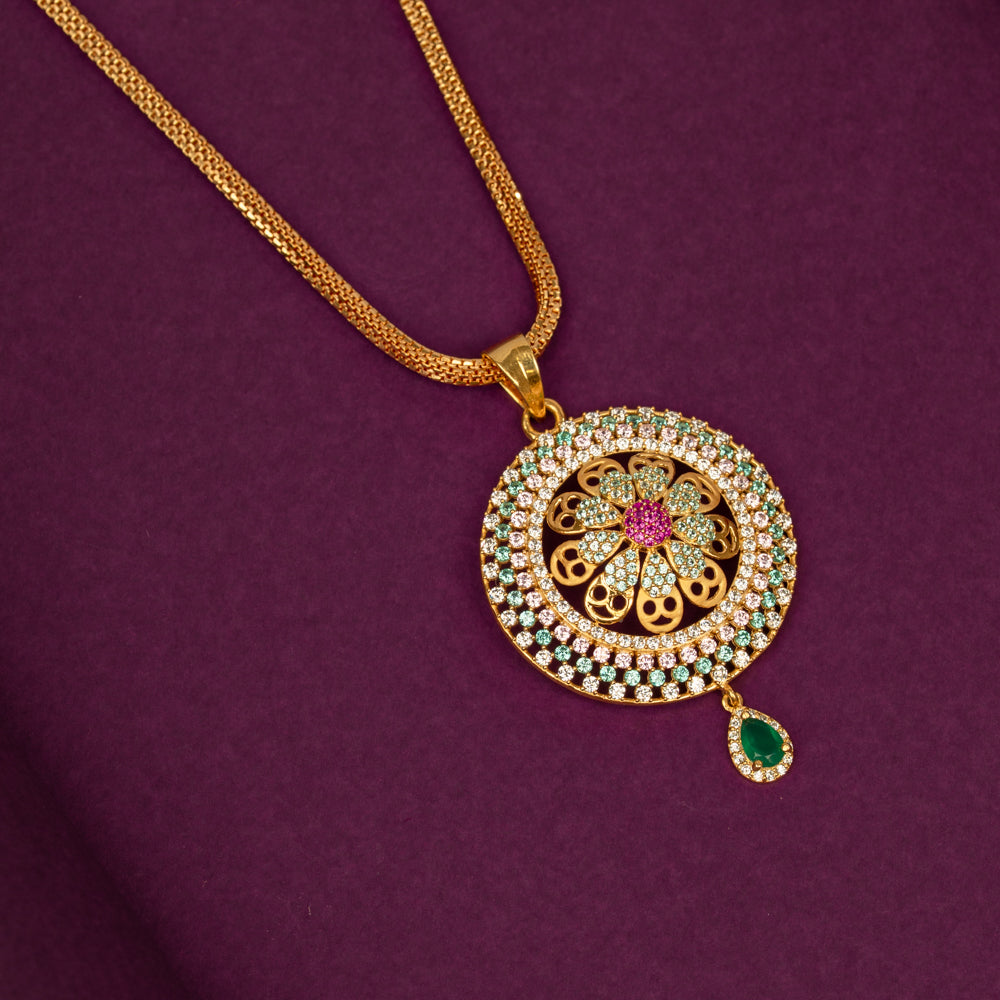 Gold Plated Chain &amp; Pendant Set