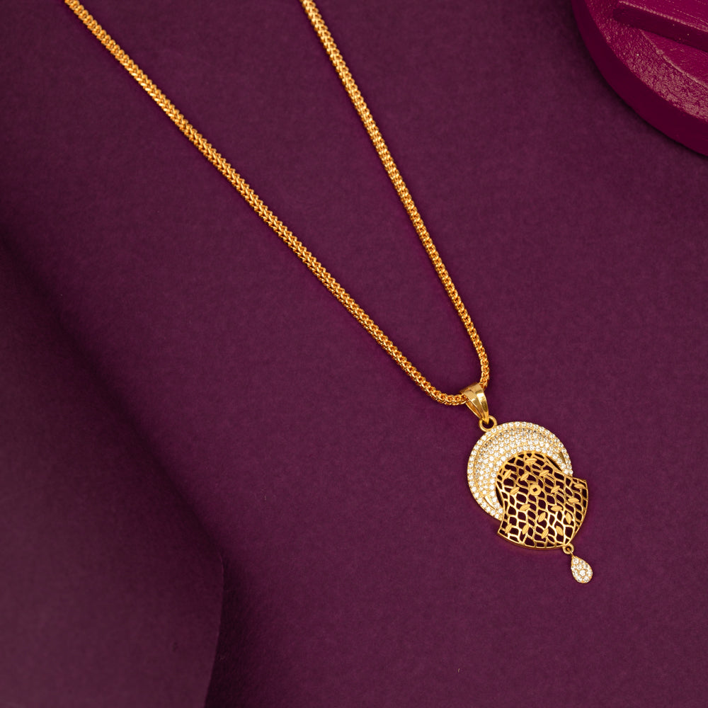 Gold Plated Chain &amp; Pendant Set