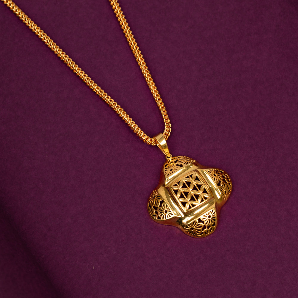 Gold Plated Chain &amp; Pendant Set