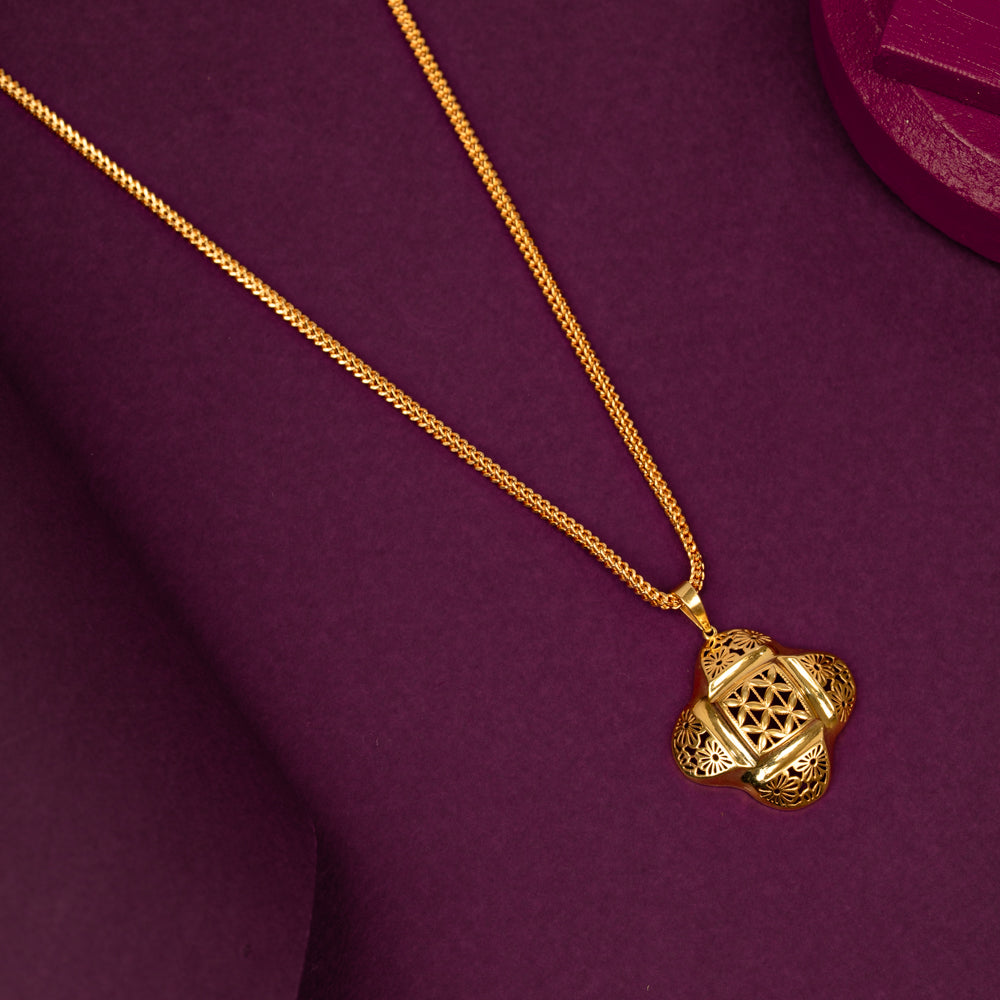 Gold Plated Chain &amp; Pendant Set