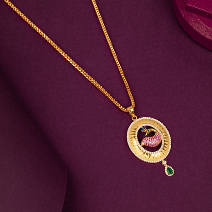 Gold Plated Chain &amp; Pendant Set