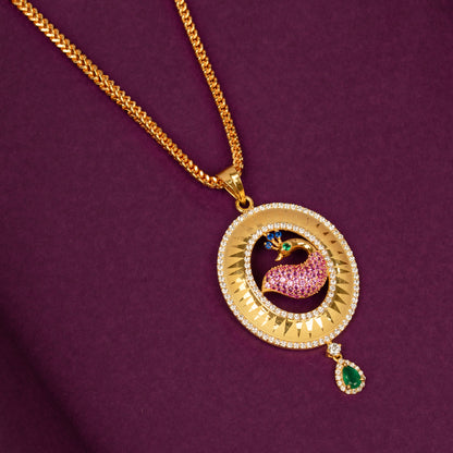 Gold Plated Chain &amp; Pendant Set