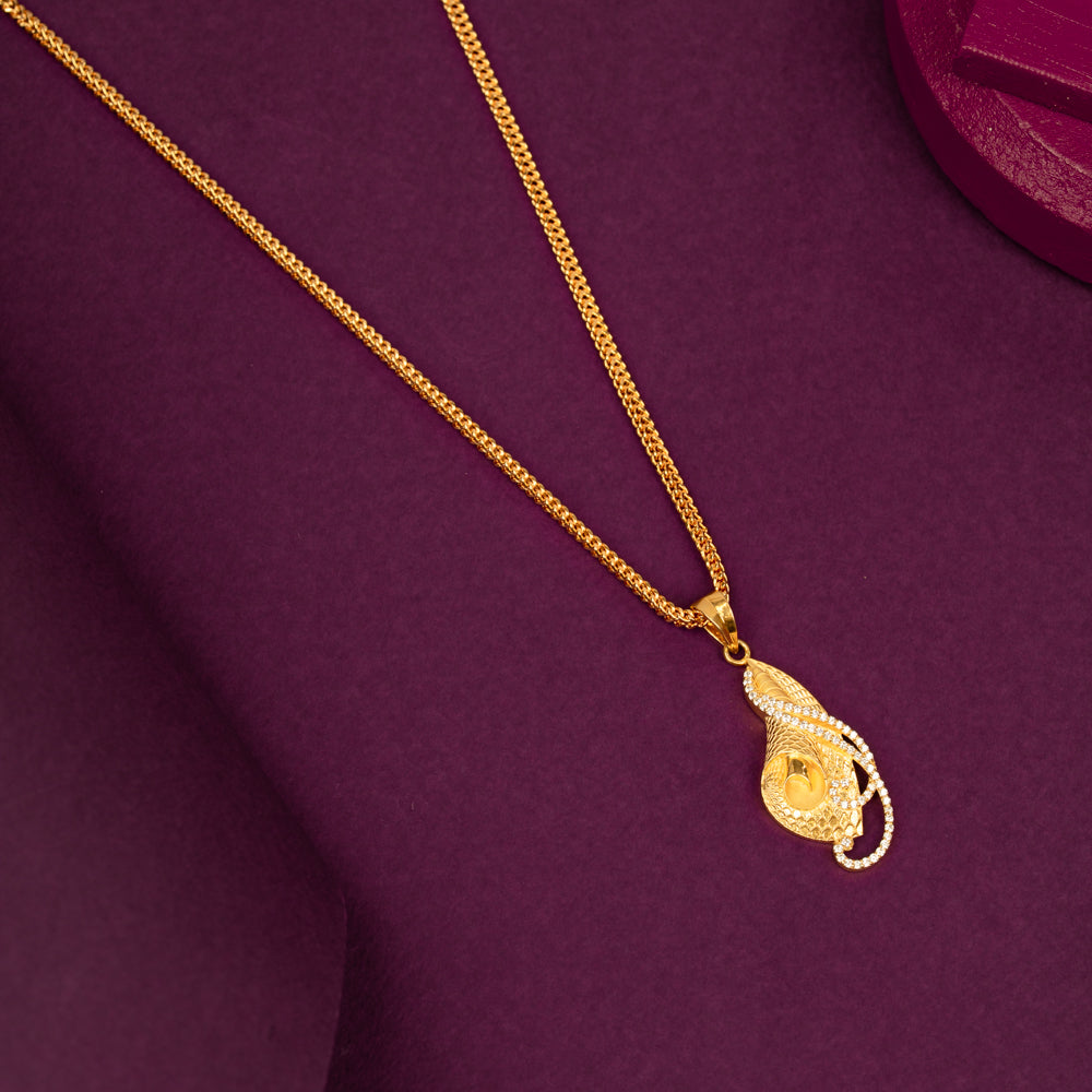 Gold Plated Chain &amp; Pendant Set