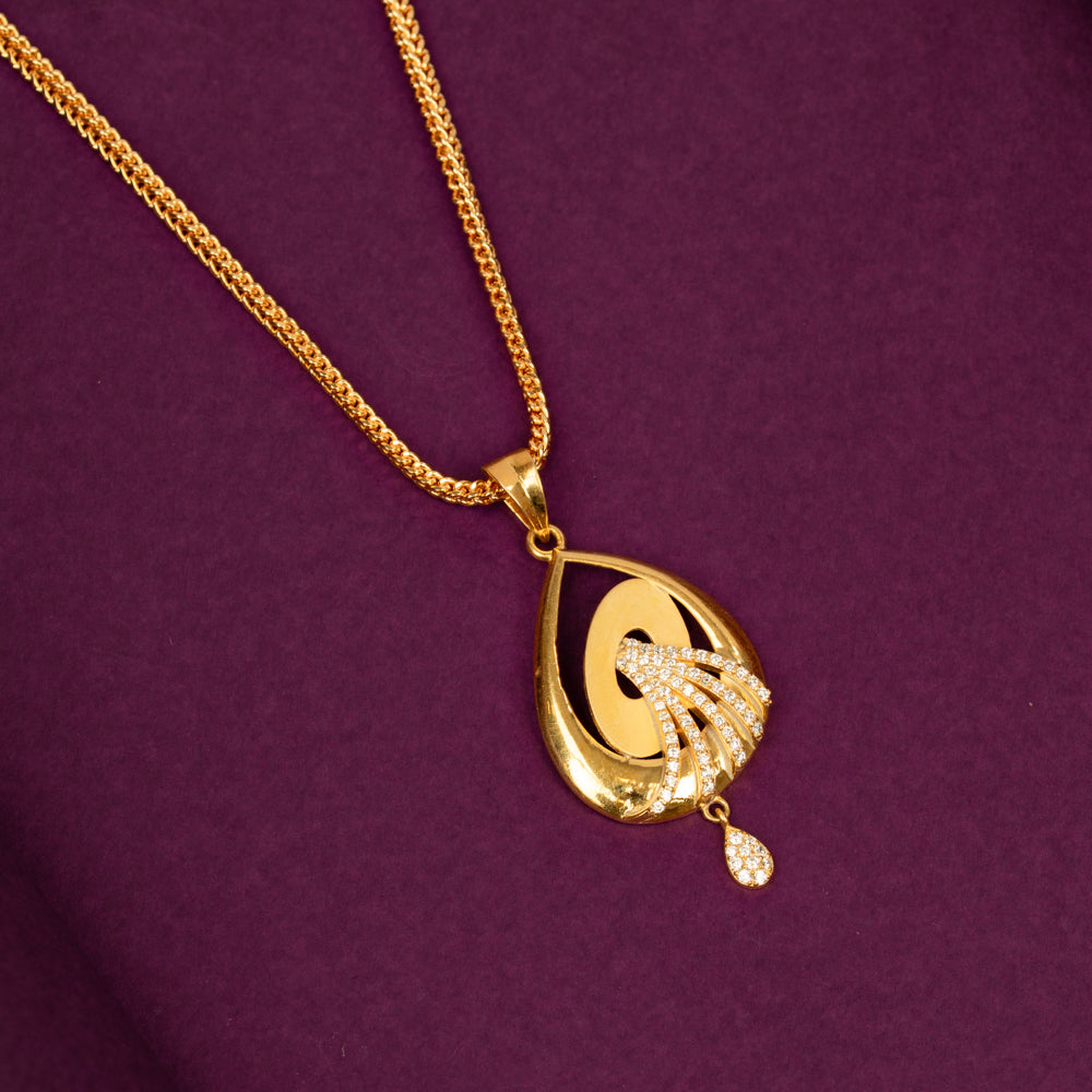 Gold Plated Chain &amp; Pendant Set