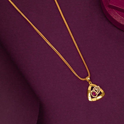 Gold Plated Chain &amp; Pendant Set