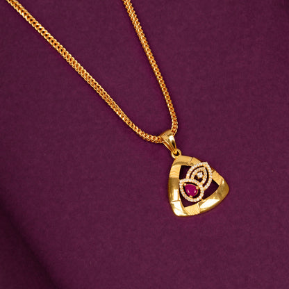 Gold Plated Chain &amp; Pendant Set