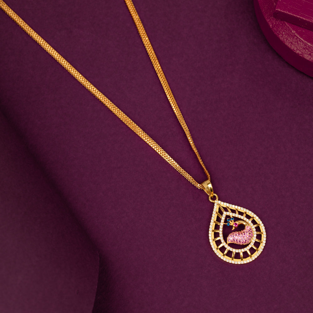 Gold Plated Chain &amp; Pendant Set