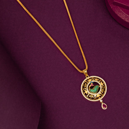 Gold Plated Chain &amp; Pendant Set