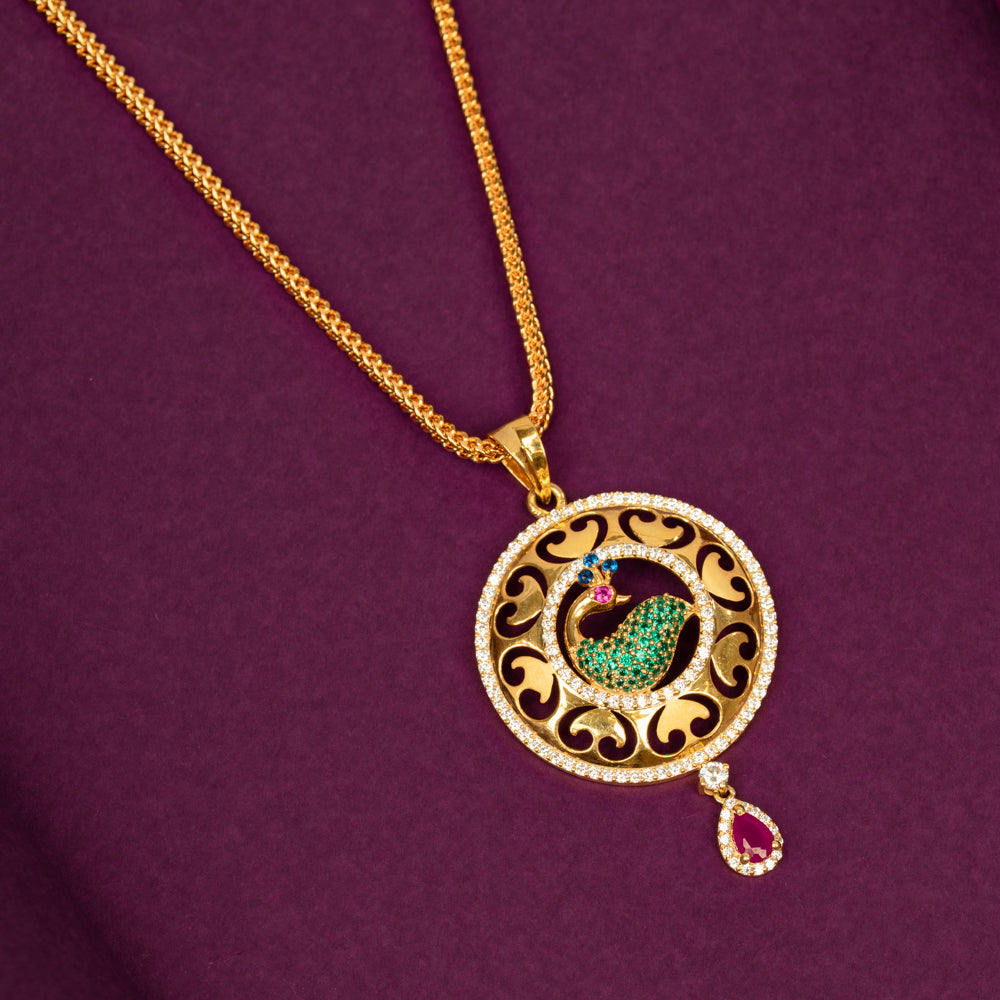 Gold Plated Chain &amp; Pendant Set