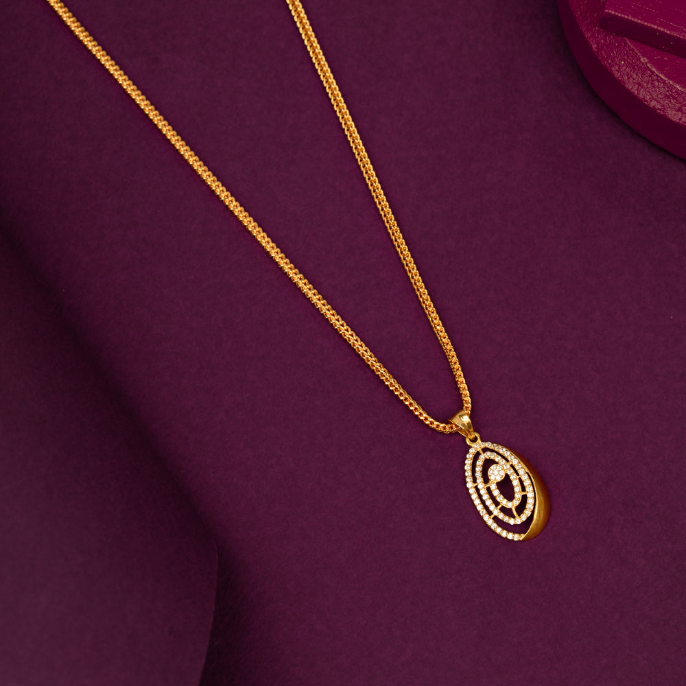 Gold Plated Chain &amp; Pendant Set