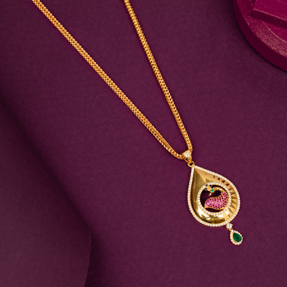 Gold Plated Chain &amp; Pendant Set