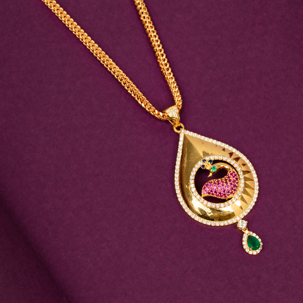 Gold Plated Chain &amp; Pendant Set