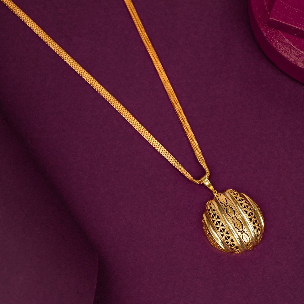 Gold Plated Chain &amp; Pendant Set