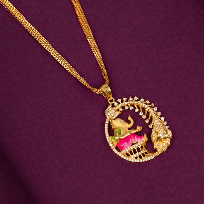 Gold Plated Chain &amp; Pendant Set