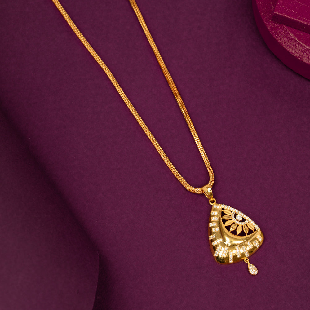 Gold Plated Chain &amp; Pendant Set