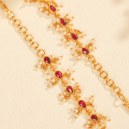 Kundan Ear chains