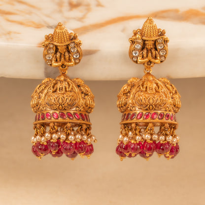 Kundan Jhumkas