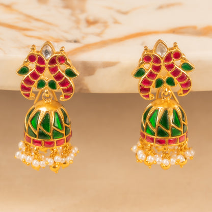 Kundan Jhumkas
