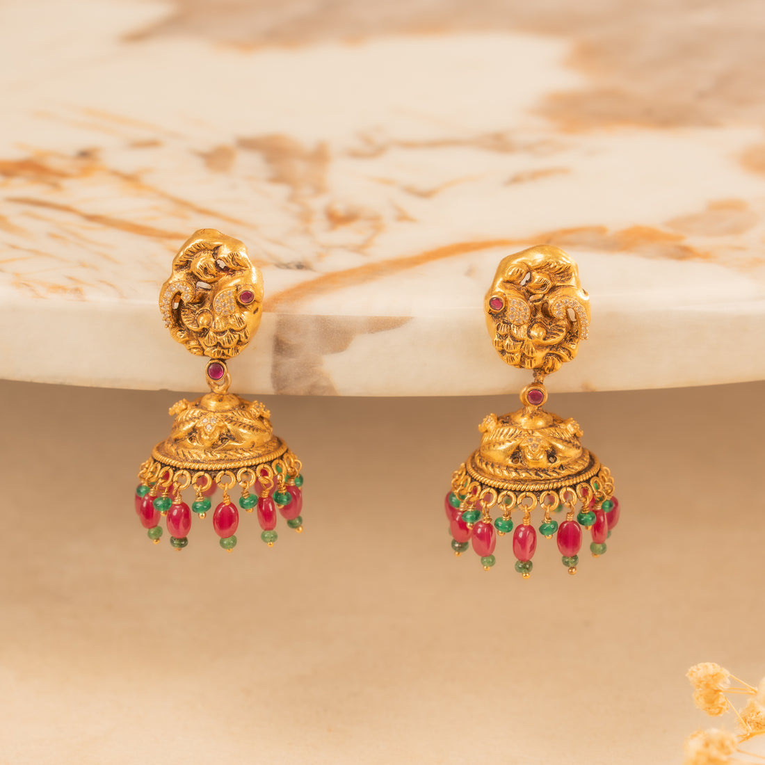 Kundan Jhumkas