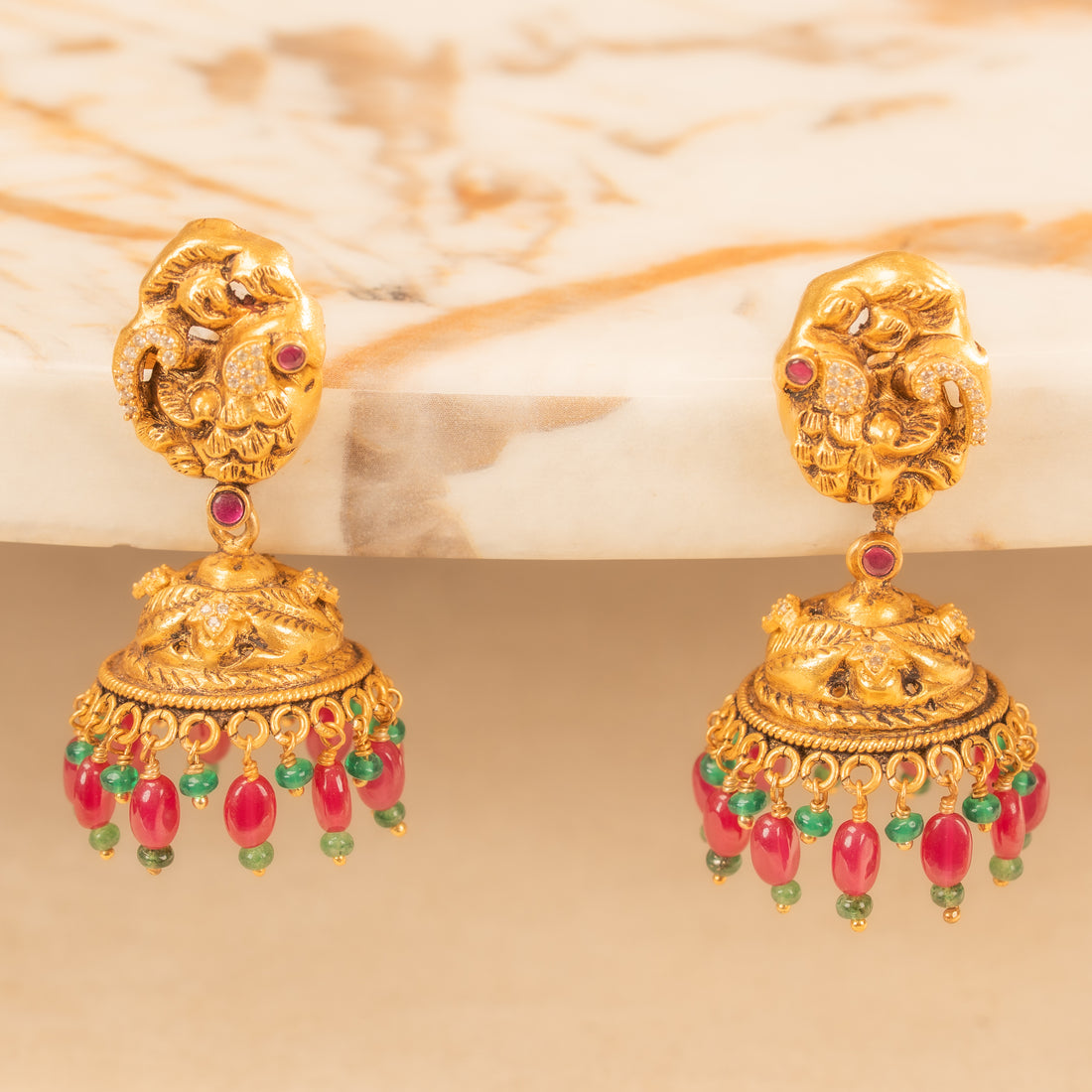 Kundan Jhumkas