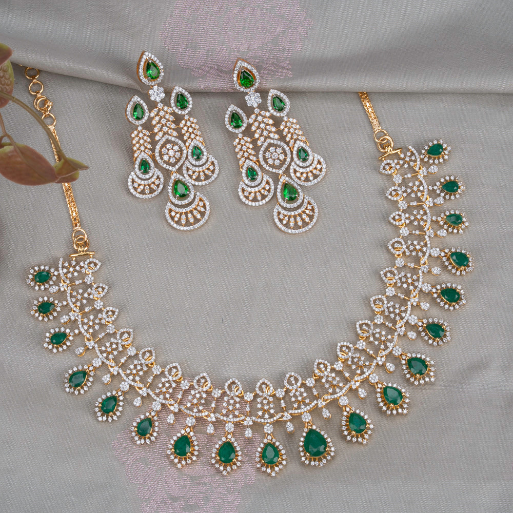 CZ Necklace &amp; Earring