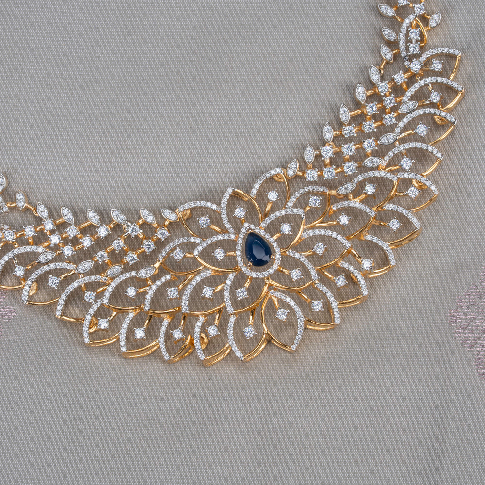 CZ Diamond Finish Necklace Set