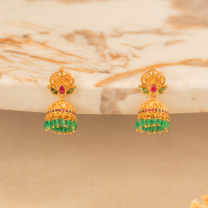 Kundan Jhumkas