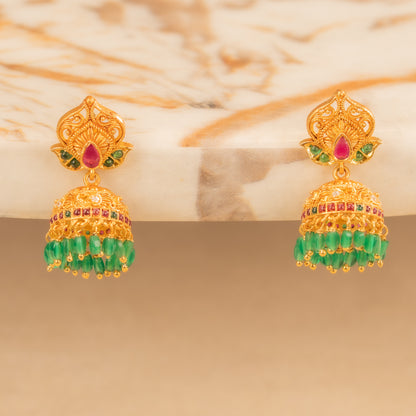 Kundan Jhumkas