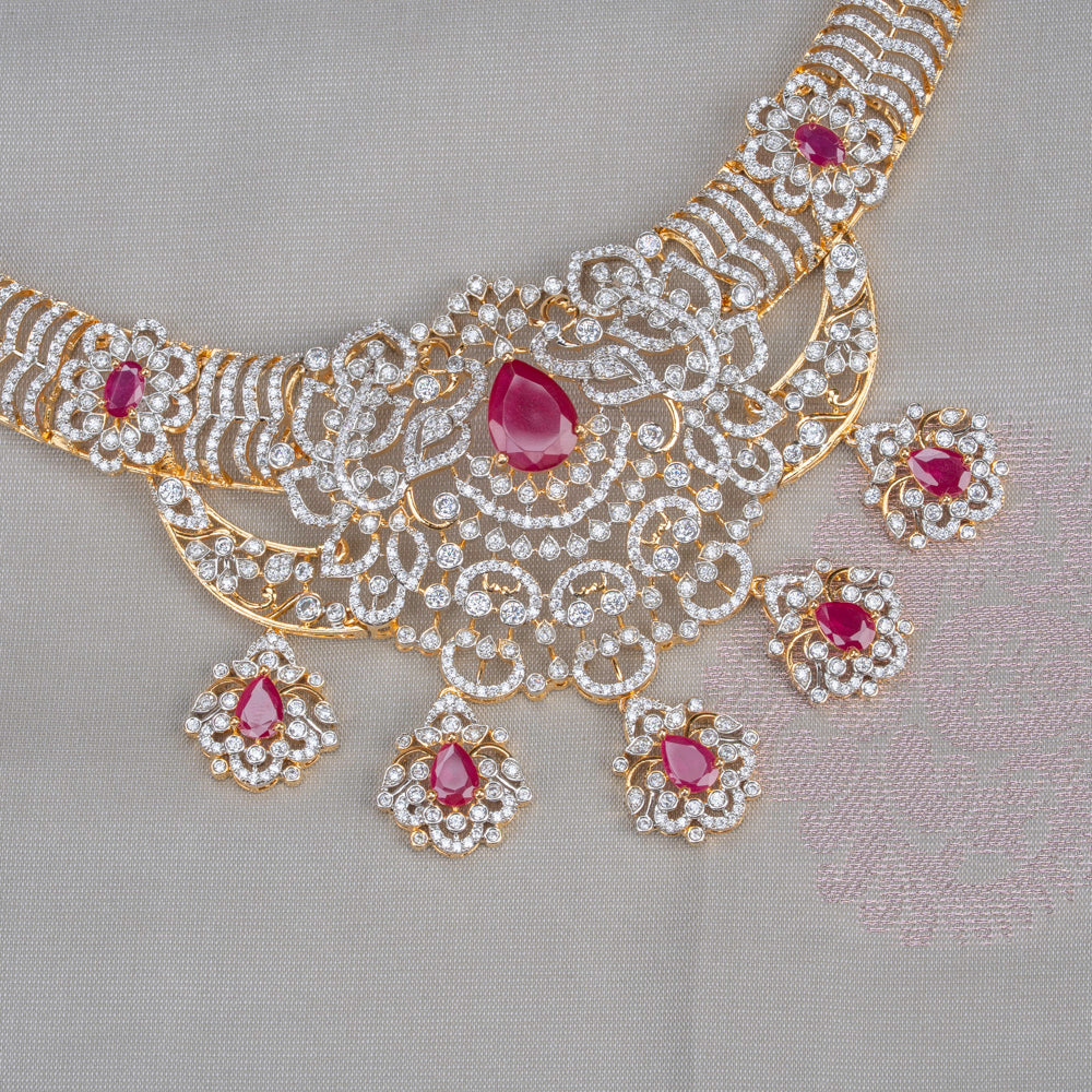 CZ Necklace and Earring