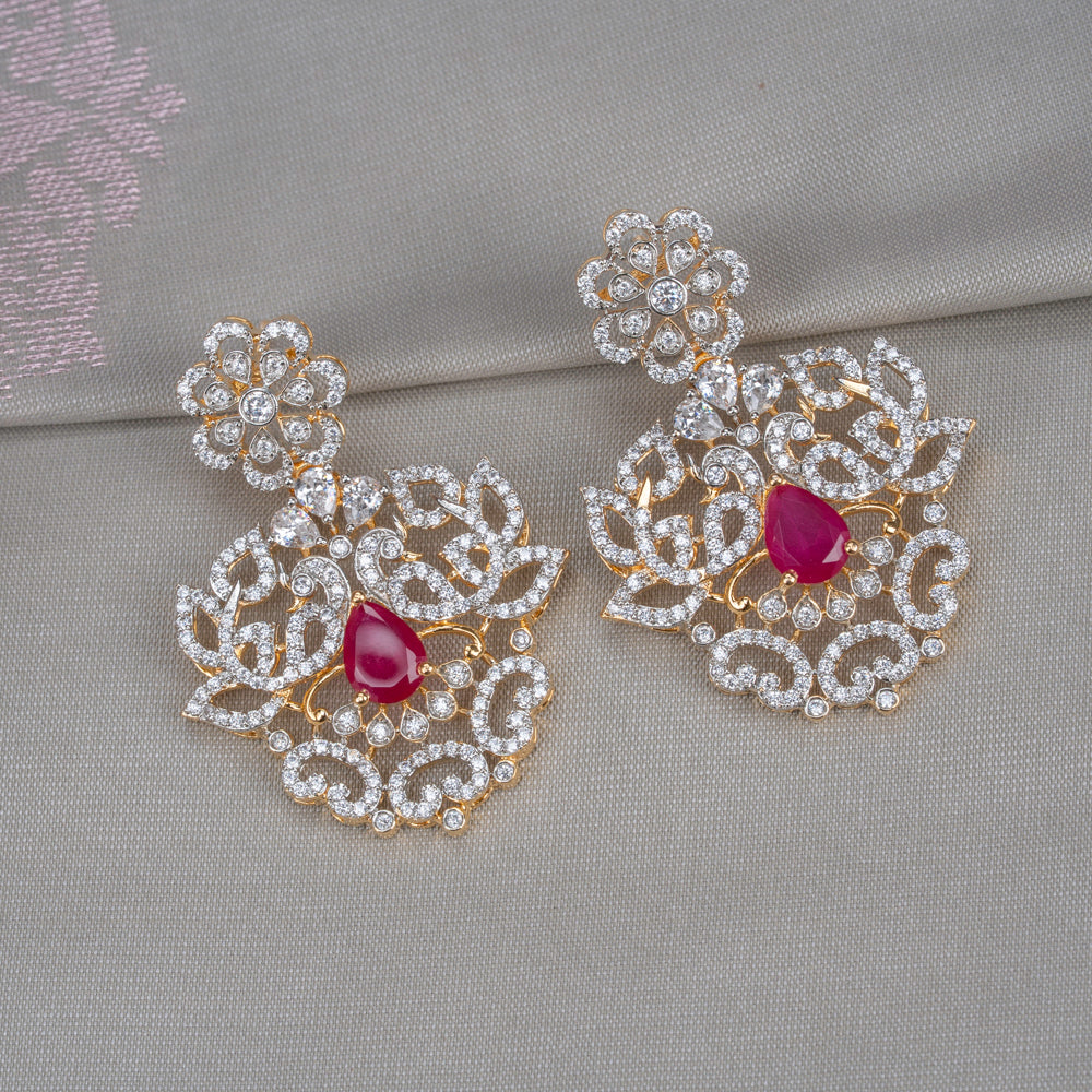 CZ Necklace and Earring