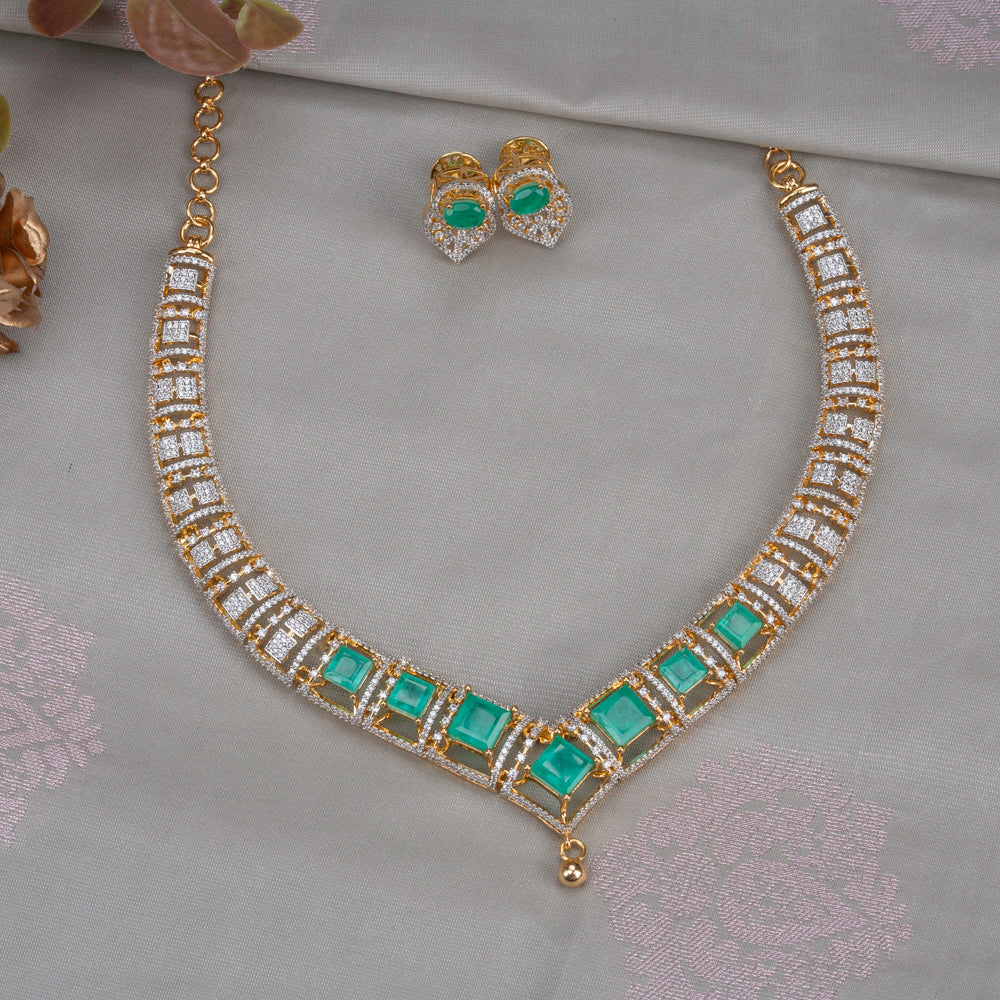 CZ Necklace &amp; Earring