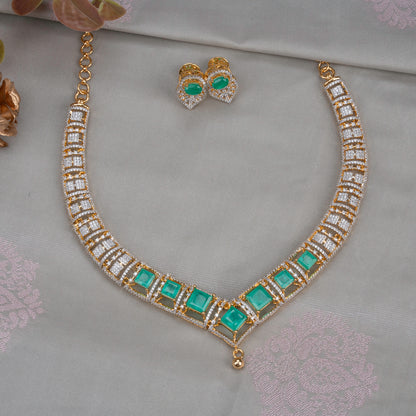 CZ Necklace &amp; Earring