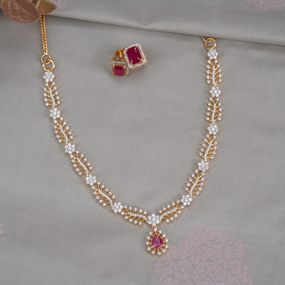 CZ Necklace &amp; Earring