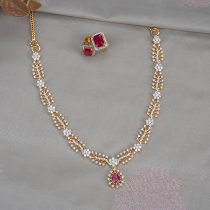 CZ Necklace &amp; Earring