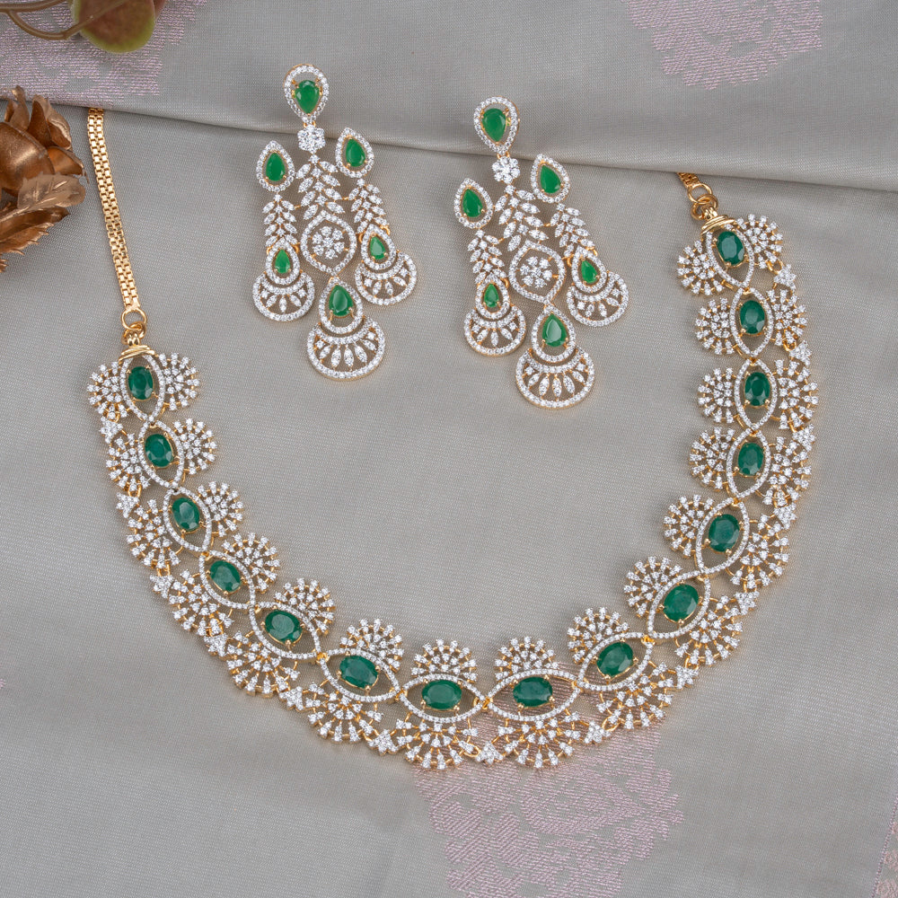 CZ Necklace &amp; Earring
