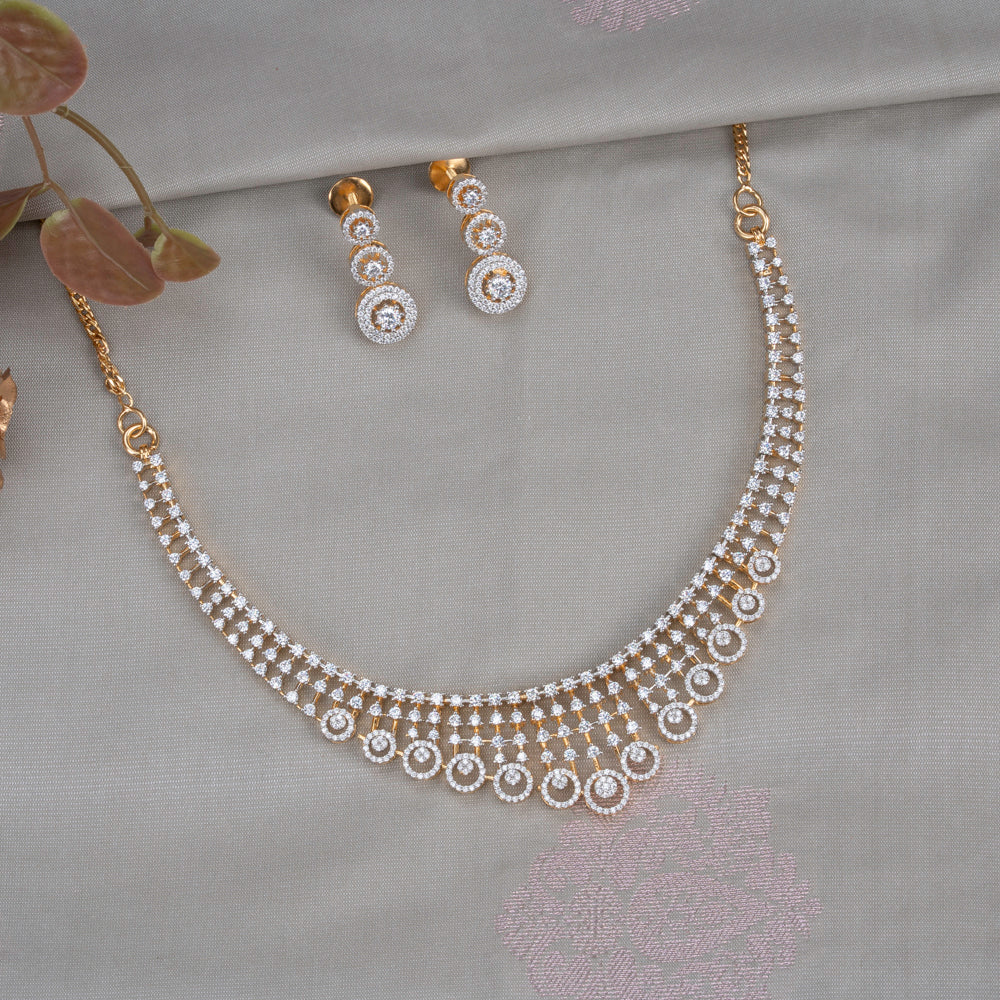 CZ Necklace &amp; Earring