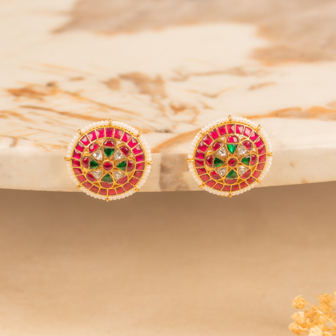 Kundan Studs