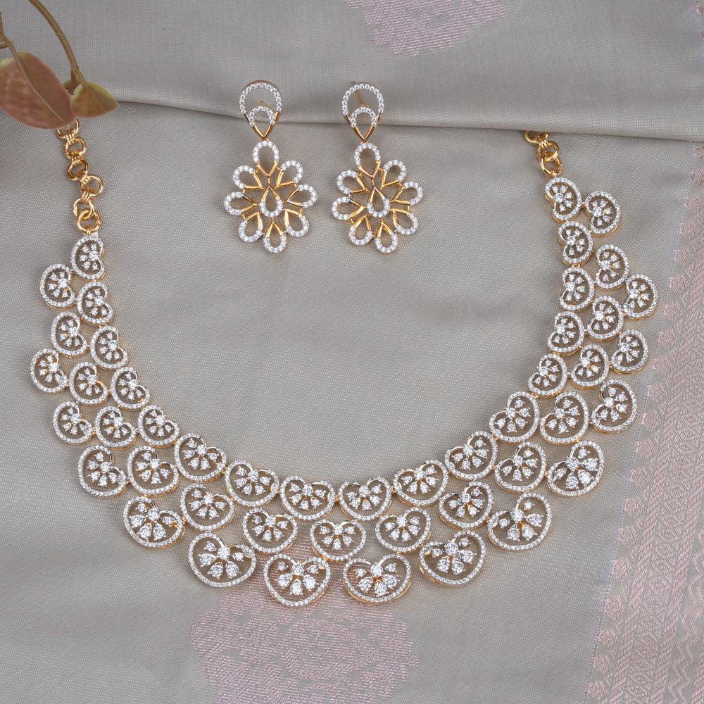 CZ Necklace &amp; Earring