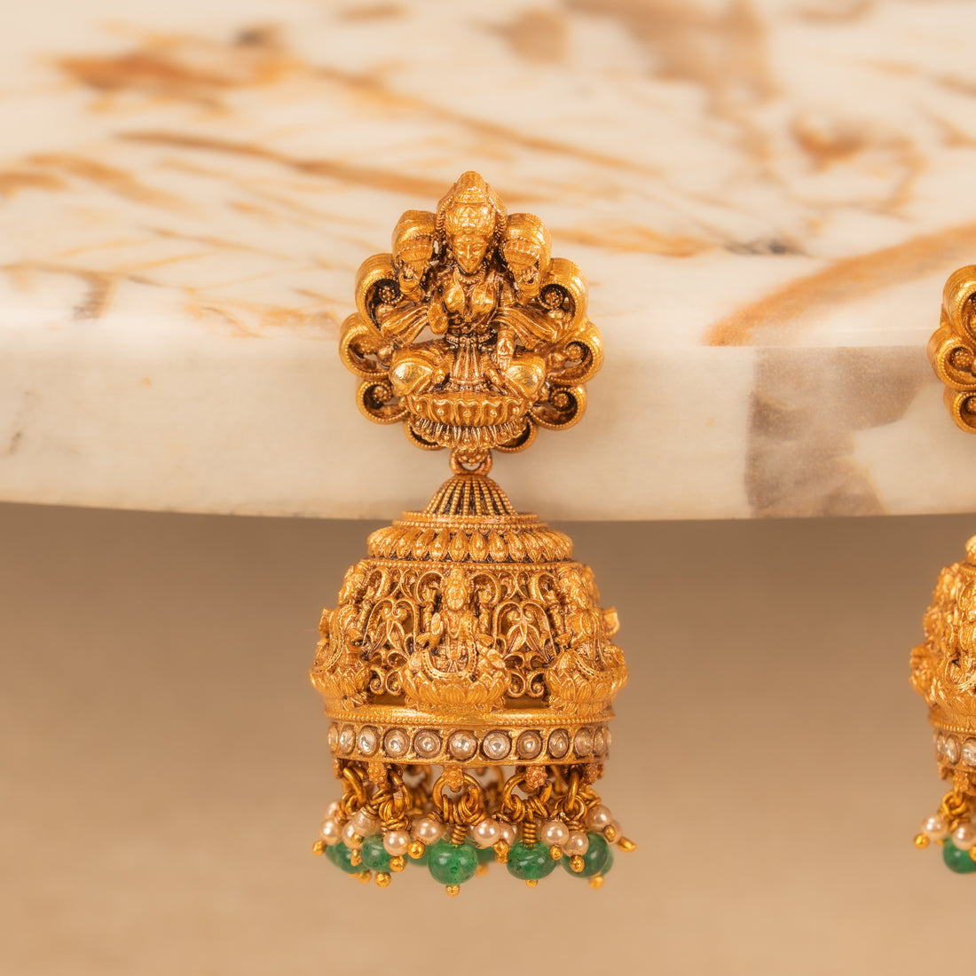 Kundan Jhumkas