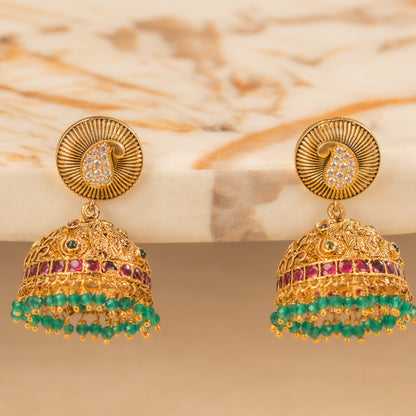 Kundan Jhumkas