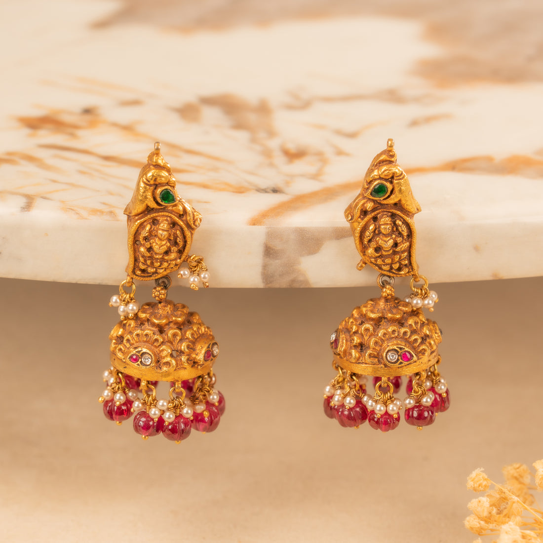 Kundan Jhumkas