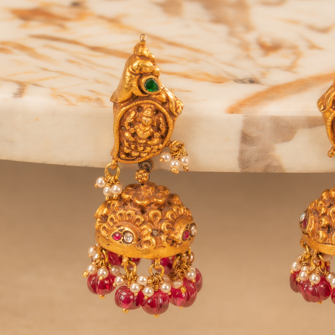 Kundan Jhumkas