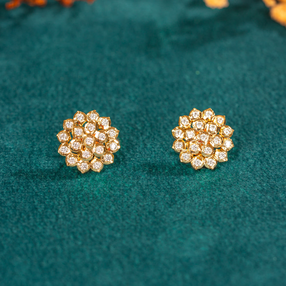 Karaikudi Floral Studs